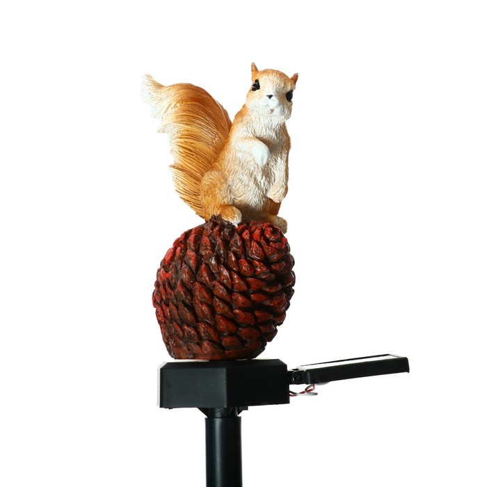 Садовый светильник на солнечной батарее «Бельчонок», 41 см, 1 LED, свечение тёплое белое Садовый светильник на солнечной батарее «Бельчонок», 41 см, 1 LED, свечение тёплое белое