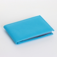 Визитница, 18 карт, цвет голубой