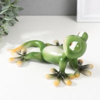 Сувенир полистоун "Зелёный геккон загорает" 18х14,5х8,5 см Сувенир полистоун "Зелёный геккон загорает" 18х14,5х8,5 см