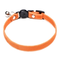 Ошейник кошачий мягкий с бубенчиком, 30 х 1 см, текстиль, оранжевый Ошейник кошачий мягкий с бубенчиком, 30 х 1 см, текстиль, оранжевый