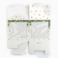 Коробка кондитерская с окном, сундук, «Уютный новый год» 20 х 20 х 20 см, Новый год Коробка кондитерская с окном, сундук, «Уютный новый год» 20 х 20 х 20 см, Новый год