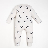 Комбинезон Крошка Я "Пингвин", рост 62-68 см, серый