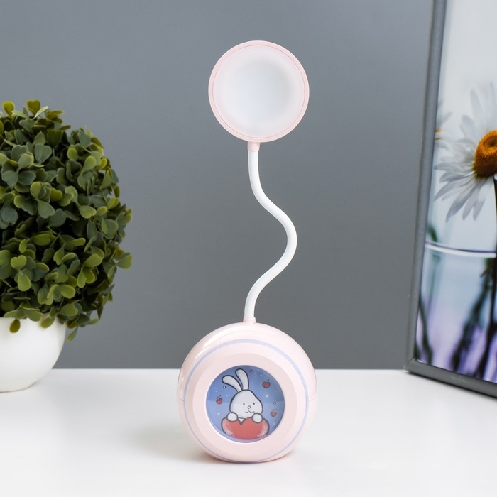 Настольная лампа "Джинни" LED 1Вт USB АКБ МИКС 10х10х27 см RISALUX