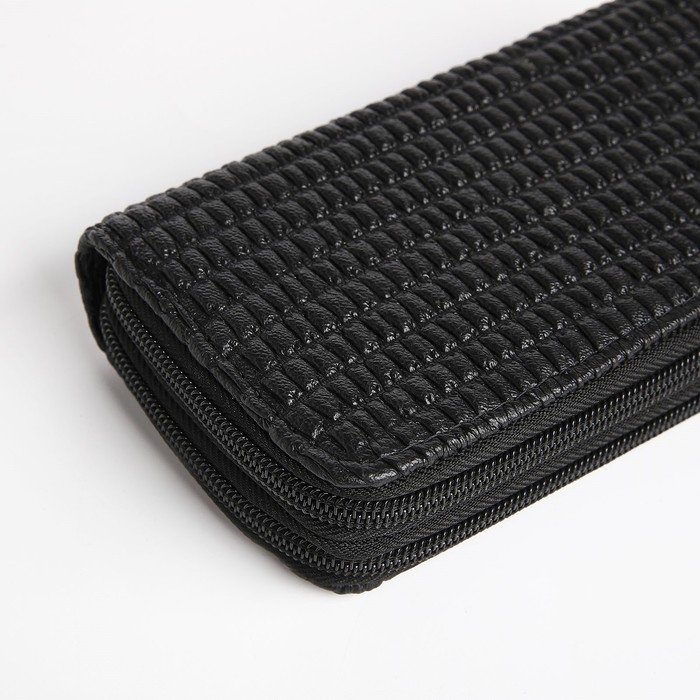 Кошелёк женский на молнии, цвет чёрный Кошелёк женский на молнии, цвет чёрный