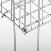 Корзина для распродаж 40×40×78 см, цвет хром Корзина для распродаж 40×40×78 см, цвет хром