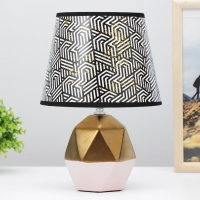 Настольная лампа "Румби" E14 40Вт золото розовый 20х20х29 см RISALUX Настольная лампа "Румби" E14 40Вт золото розовый 20х20х29 см RISALUX