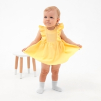 Боди детское MINAKU, цвет желтый, рост 68-74 см