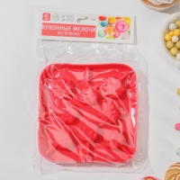 Форма для леденцов Доляна &laquo;Летний полдень&raquo;, силикон, 12,5&times;12,5&times;1,5 см, 8 ячеек (2,7&times;2,7 см), с палочками, цвет МИКС