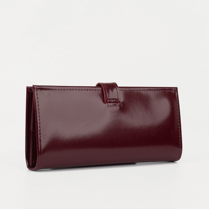 Кошелёк женский на кнопке, цвет бордовый