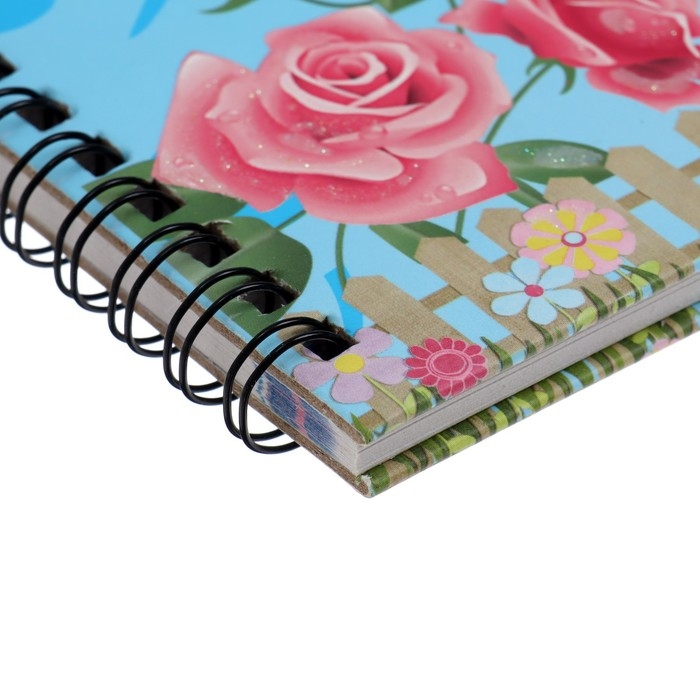 Записная книжка в подарочной коробке, на замочке, А6+, 50 листов, линия "Зонтик", МИКС