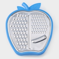 Тёрка с контейнером Доляна &laquo;Яблоко&raquo;, 20&times;15&times;4 см, цвет МИКС