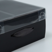 Коробка подарочная складная, упаковка, &laquo;Чёрная&raquo;, 20 х 20 х 10 см