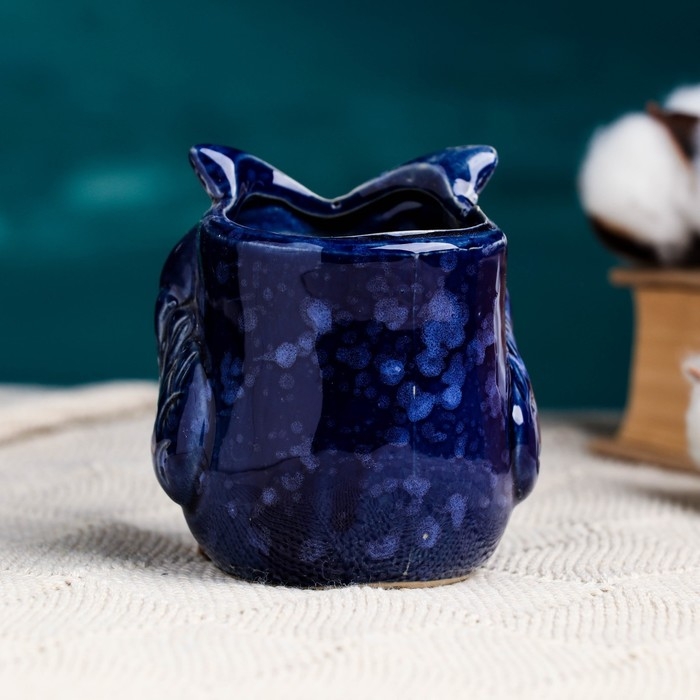 Горшок "Совушка" МИКС, 7х9см, 0,15л, d-4,5 см