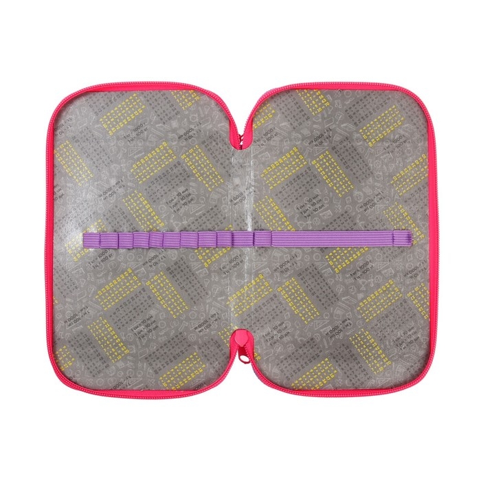 Пенал 2 секции, 125 х 205 х 40 мм, Calligrata 30П26/2 Пенал 2 секции, 125 х 205 х 40 мм, Calligrata 30П26/2 "Пончик", ламинированный картон