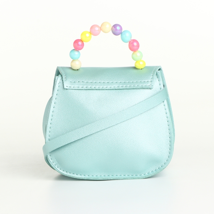 Сумка детская для девочки на клапане «Выбражулька», цвет бирюзовый Сумка детская для девочки на клапане «Выбражулька», цвет бирюзовый