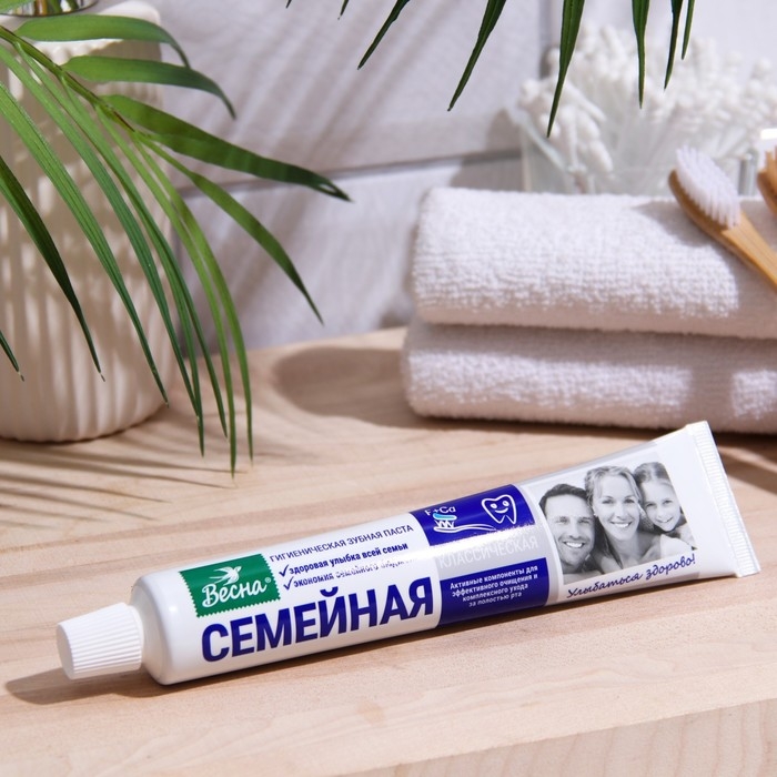 Зубная паста Весна Семейная классическая, 90 г Зубная паста Весна Семейная классическая, 90 г