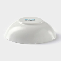 Тарелка глубокая Avvir &laquo;Дива&raquo;, d=18 см, стеклокерамика, цвет белый