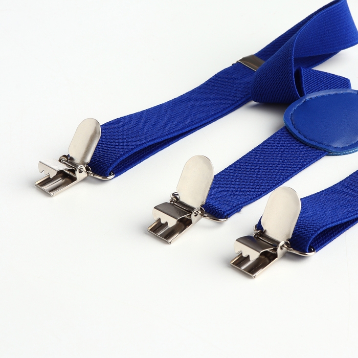 Подтяжки детские «Выбражулька», ширина 2.5 см, цвет синий Подтяжки детские «Выбражулька», ширина 2.5 см, цвет синий