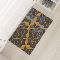 Коврик придверный грязезащитный Доляна &laquo;Бурлеск&raquo;, вырезной, 45&times;75 см