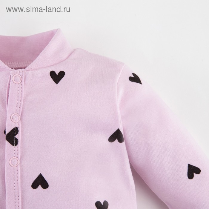 Комбинезон Крошка Я «Сердечки», цвет розовый, рост 62-68 см Комбинезон Крошка Я «Сердечки», цвет розовый, рост 62-68 см