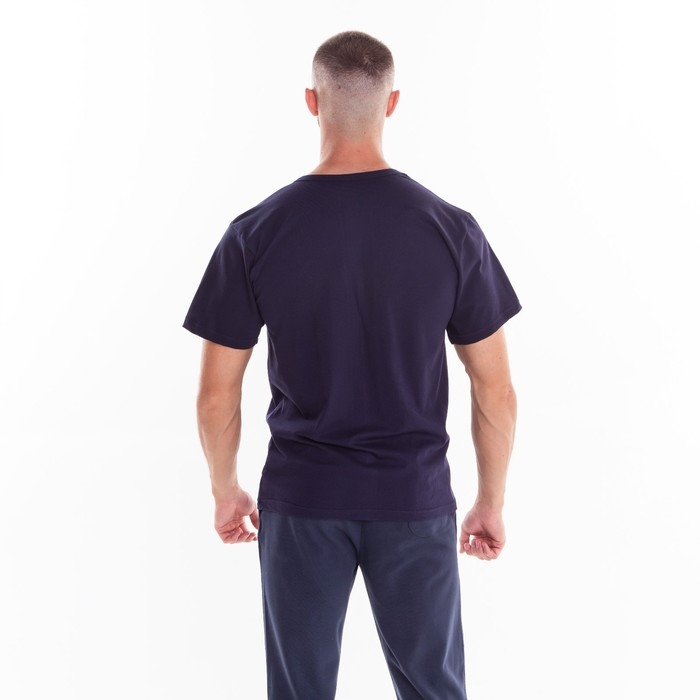 Футболка мужская, цвет тёмно-синий, размер 46 Футболка мужская, цвет тёмно-синий, размер 46