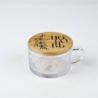 Кружка с крышкой стеклянная Дорого внимание &laquo;Любовь&raquo;, 450 мл