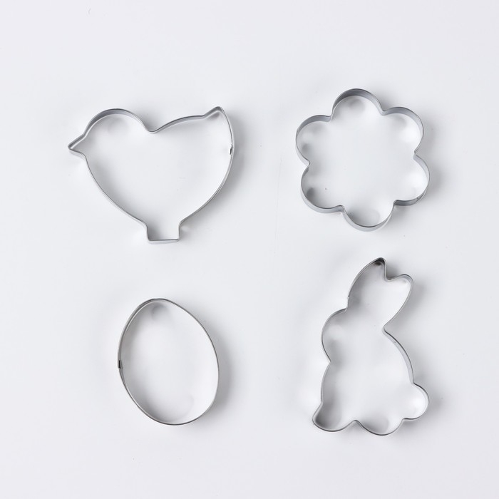 Пасха. Набор форм для печенья &laquo;Светлой пасхи&raquo;, 4 шт