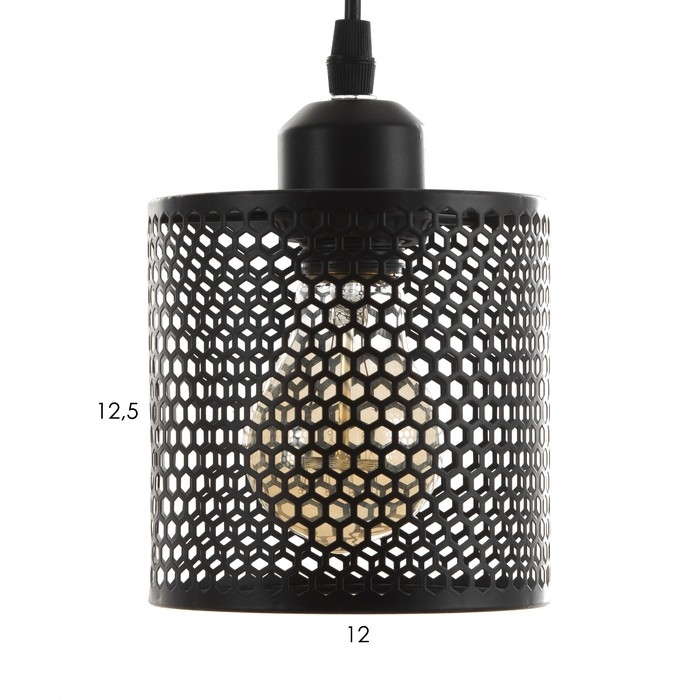 Светильник BayerLux Светильник BayerLux "Вайна" 3хЕ27 40Вт черный 30х30х14-114см