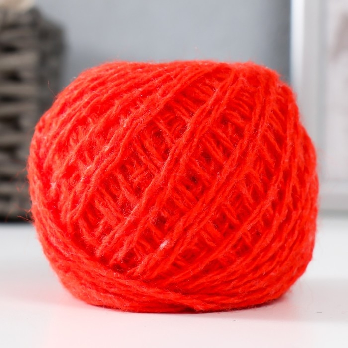 Пряжа "Акрил" 100% акрил, 100м/40&plusmn;5 гр (Алый)