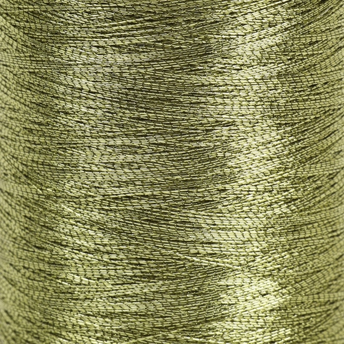 Набор металлизированных ниток, 91 &plusmn; 1 м, 6 шт, цвет светло-золотой