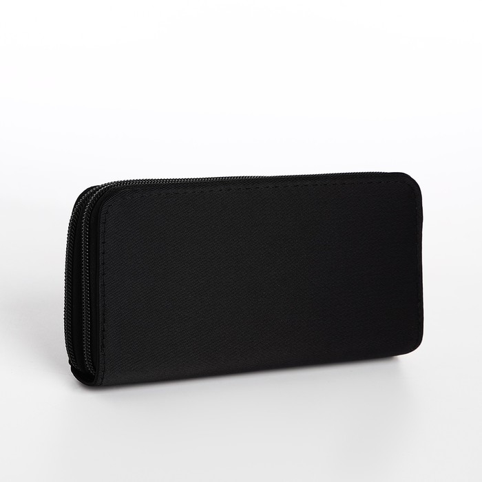 Кошелёк женский на молниях, цвет чёрный Кошелёк женский на молниях, цвет чёрный