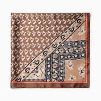Платок женский MINAKU 70*70 см, коричневый Платок женский MINAKU 70*70 см, коричневый