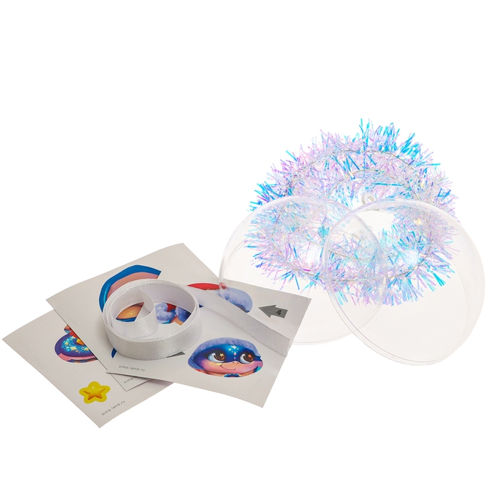 Ёлочный шар - персонаж своими руками на новый год &laquo;Змея&raquo;, новогодний набор для творчества