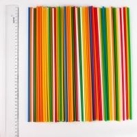 Трубочка для шаров и флагштоков, d=5,4 мм, набор 100 шт., МИКС Трубочка для шаров и флагштоков, d=5,4 мм, набор 100 шт., МИКС