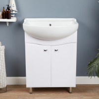 Комплект мебели: Тумба "Тура 60" + раковина "Уют 600", 60 х 45,5 x 82см