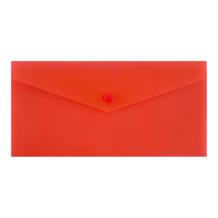 Набор папок-конвертов на кнопке 10 штук, travel (С6+), 150 мкм, Calligrata Standard, прозрачные, микс