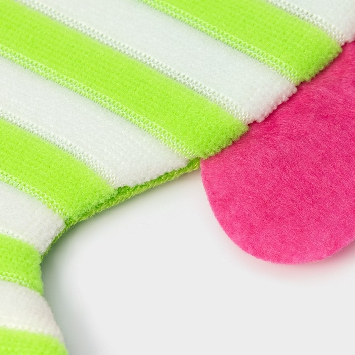 Мочалка - варежка детская для купания Доляна &laquo;Рыбка&raquo;, 21 см, цвет МИКС