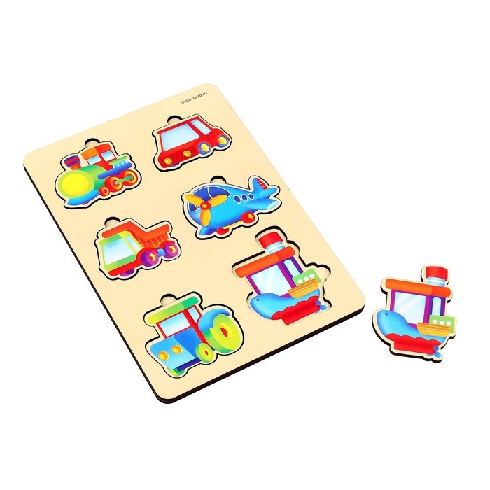 Вкладыш &laquo;Транспорт&raquo;, 6 вкладышей