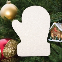 Заготовка из пенопласта "Варежка с узором", рельеф, 30 см х 3 см