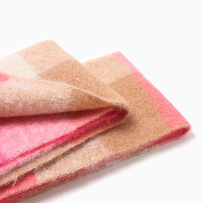 Шарф зимний объемный с кистями MINAKU клетка 210*38+18 см Шарф зимний объемный с кистями MINAKU клетка 210*38+18 см