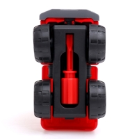 Конструктор винтовой &laquo;Пожарный транспорт&raquo;, набор 2 штуки, с отверткой, 59 деталей