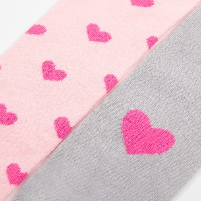 Набор колготок детских KAFTAN &laquo;Сердечки&raquo;, рост 116-122 см