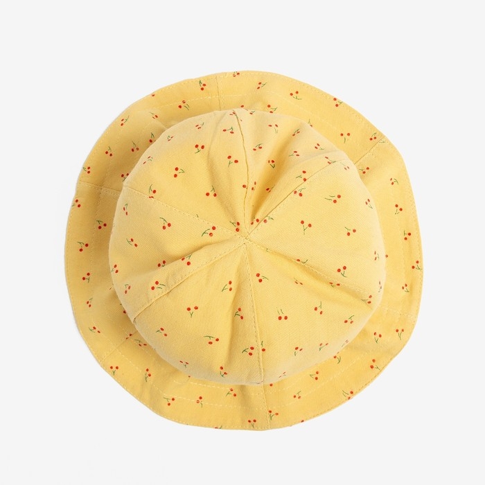 Панама детская MINAKU Панама детская MINAKU "Вишенка", цв, белый/желтый, р-р 46