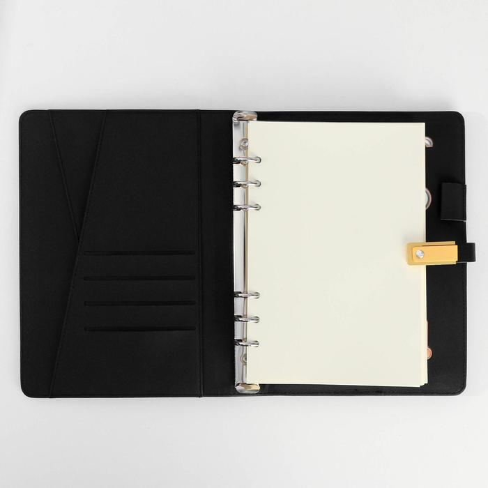 Ежедневник со встроенным зарядным устройством 8000 мАh и флешкой 16 ГБ &laquo;Лев&raquo;, 17,5 х 23,5 см