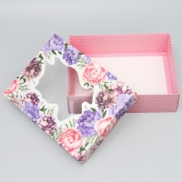 Коробка подарочная, упаковка, &laquo;Пионы&raquo;, 32 х 24 х 9 см