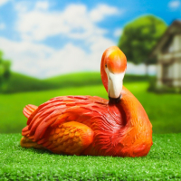 Садовая фигура "Фламинго сидячий" 19х30см Садовая фигура "Фламинго сидячий" 19х30см