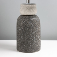 Настольная лампа "Патара" E14 40Вт серый 22х22х32 см RISALUX