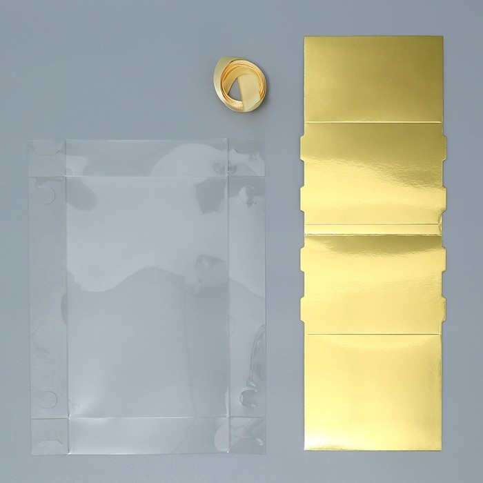 Коробка подарочная складная, упаковка, &laquo;Золото&raquo;, 23 х 15 х 10 см