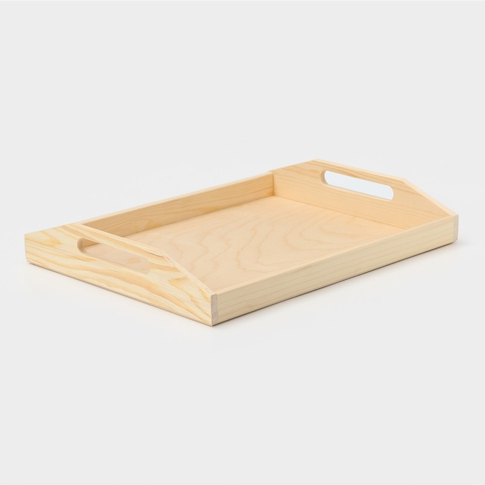 Поднос деревянный &laquo;Под роспись&raquo;, 40&times;30&times;6,5 см