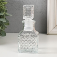 Диффузор для эфирных масел с крышкой "Ромбики" 50 мл прозрачный 4.5х4.5х10,5 см Диффузор для эфирных масел с крышкой "Ромбики" 50 мл прозрачный 4.5х4.5х10,5 см